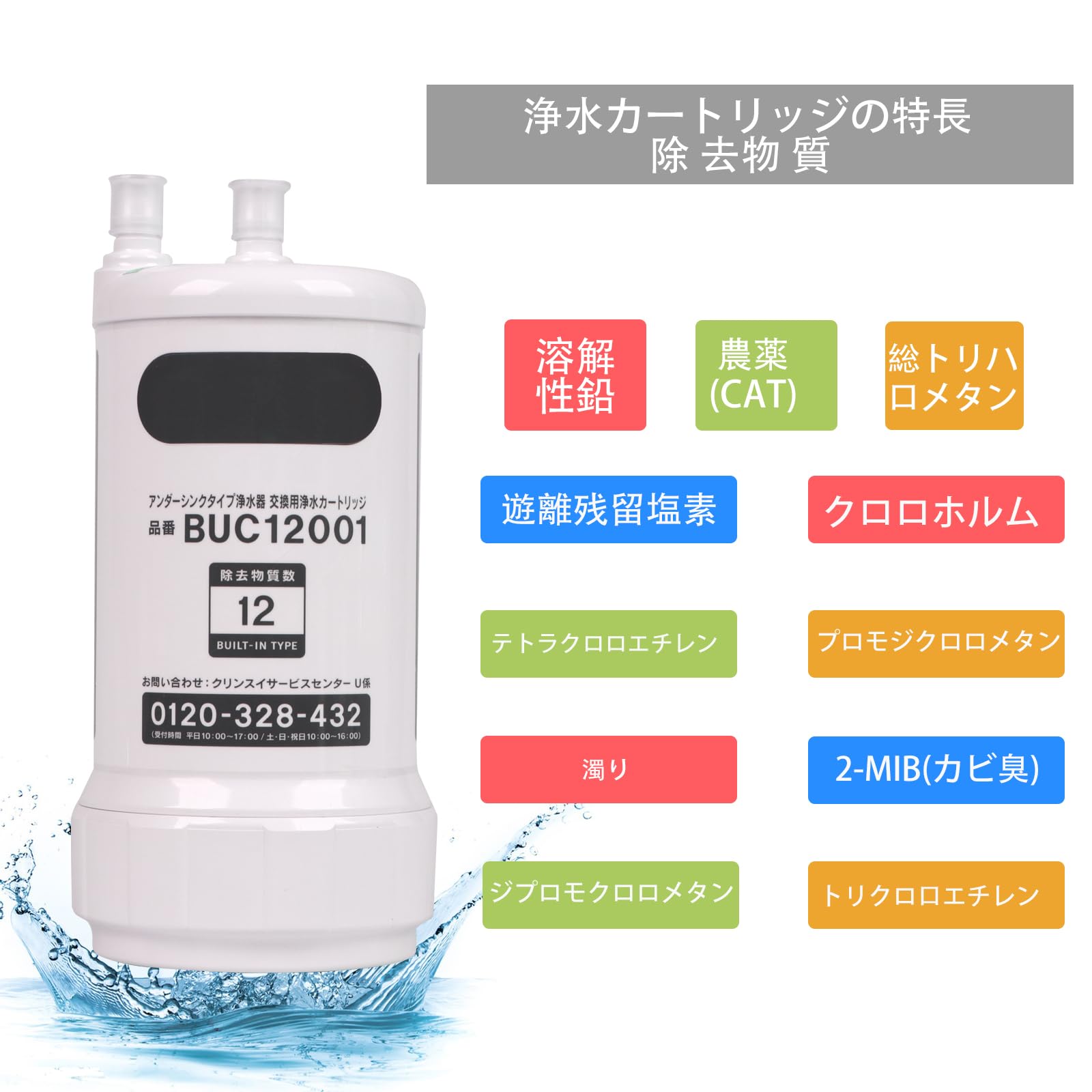 Amazon | BliGold 交換用浄水カートリッジ BUC12001 浄水器