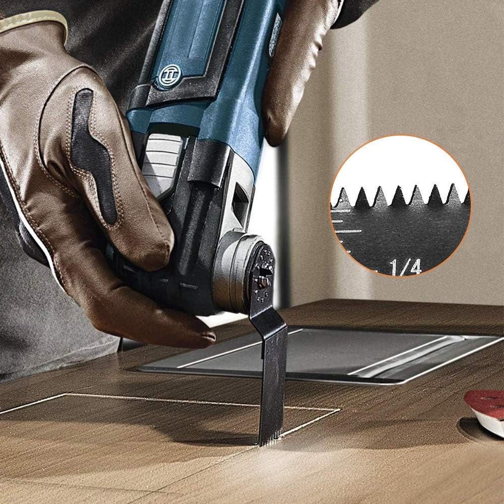 Diagtree 30 Pcs Wood Universal Quick Release Oscillating Saw Blades (30 pack) - - 