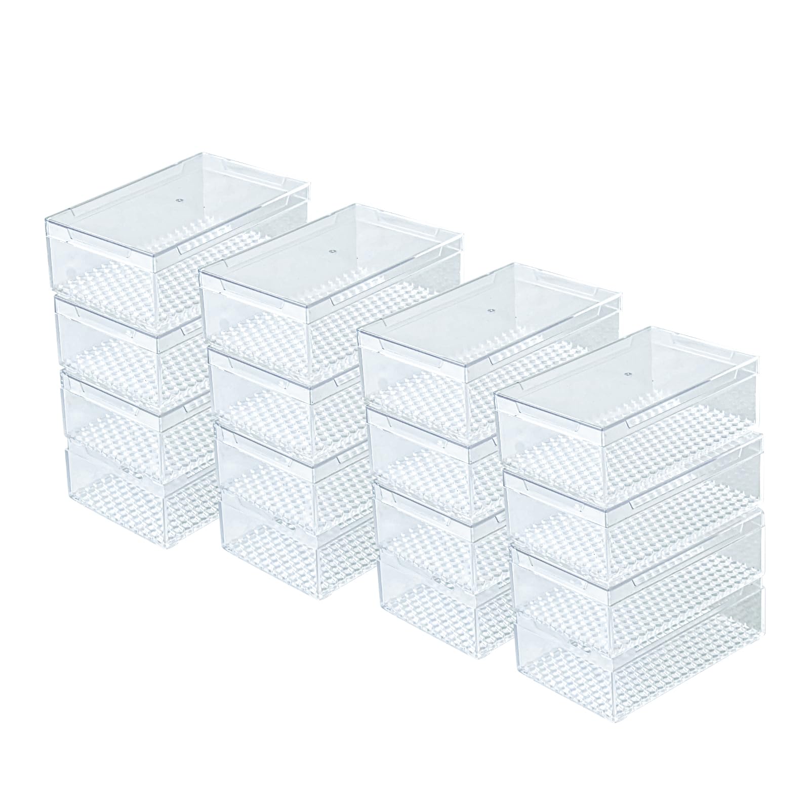 16PCS Honeycomb Cassettes,Clear Plastic Cassettes Suitable Boxes for Honeycomb