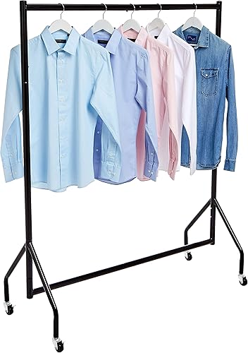 Miniatura 2 de Yaxa Basics Perchero enrollable resistente, para ropa colgante, organizador y almacenamiento, 1,21 x 1,52 m - Negro