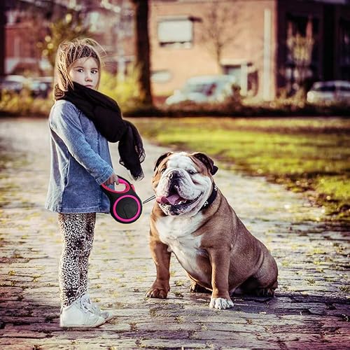 Miniatura 6 de Segarty Correa retráctil para perro de 26 pies, correa larga para perros de raza mediana y grande de hasta 110 libras, cinta de nailon sin enredos y