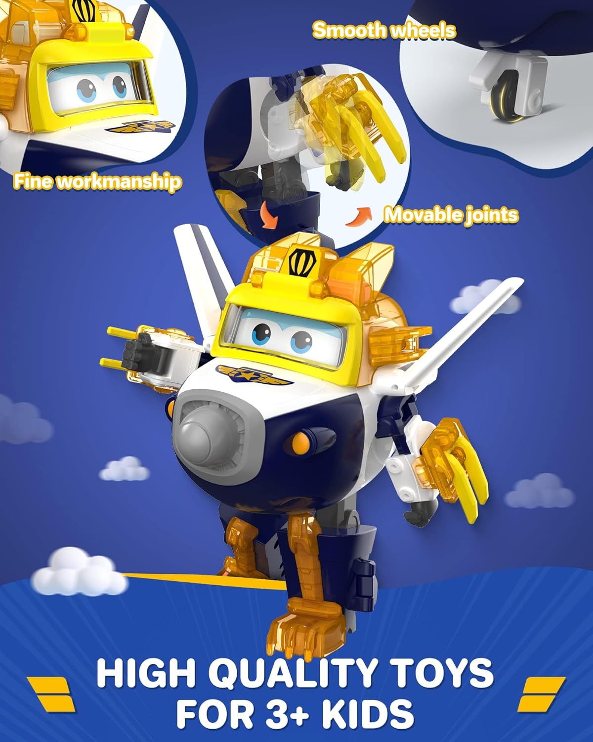Super Wings EU760965 Transforming Paul & Animal Power Ball, Approx. 5 Inch Transformable Toy Figure with 1 Superball and Accessories, for Children from 3 Years
