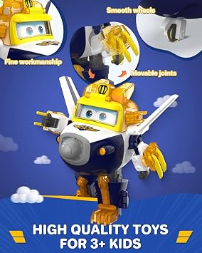 Super Wings EU760965 Transforming Paul & Animal Power Ball, Approx. 5 Inch Transformable Toy Figure with 1 Superball and Accessories, for Children from 3 Years