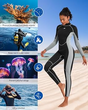 Womens Wetsuit Shorty XS & Full Wetsuit for Womens S