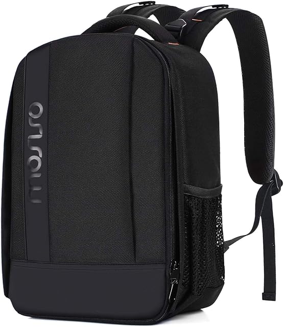 MOSISO Camera Backpack, DSLR/SLR/Mirrorless Photography CaseBuffer Padded Shockproof Bag with Customized Modular Inserts&Tripod Holder Compatible with Canon,Nikon,Sony etc, Black