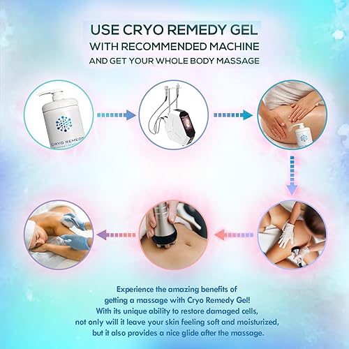 Miniatura 4 de Gel de preparación Cryo - Gel conductor para uso con máquinas reafirmantes faciales RF, reducción de celulitis, tonificación y adelgazamiento, 16