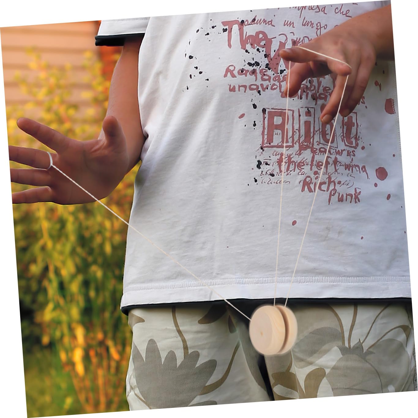 Mikikit Set 10 Pezzi Palla Reattiva in Legno da Dipingere Giocattolo Fai da Te per Materiale Creativo per Attività Artistiche e Giochi Genitori-Figli Decorazioni per Feste e Casa