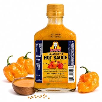 Baron Bajan Style Hot Sauce 7 Ounces 200 grams