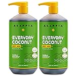 Alaffia Body Wash, Everyday Coconut, 2-Pack - Moisturizing Soap with Nourishing Coffee Berry Extract & Coconut Water, Vegan & Cruelty-Free, 32 Oz Ea