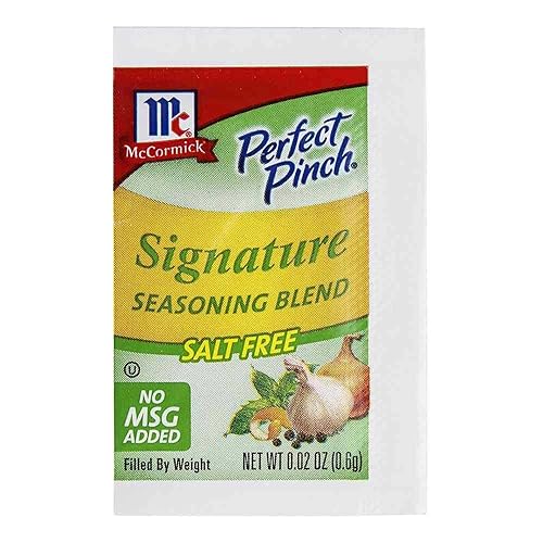 Mccormick Perfect Pinch - Mezcla de condimentos sin sal, 0.03 oz - 500 por caja.