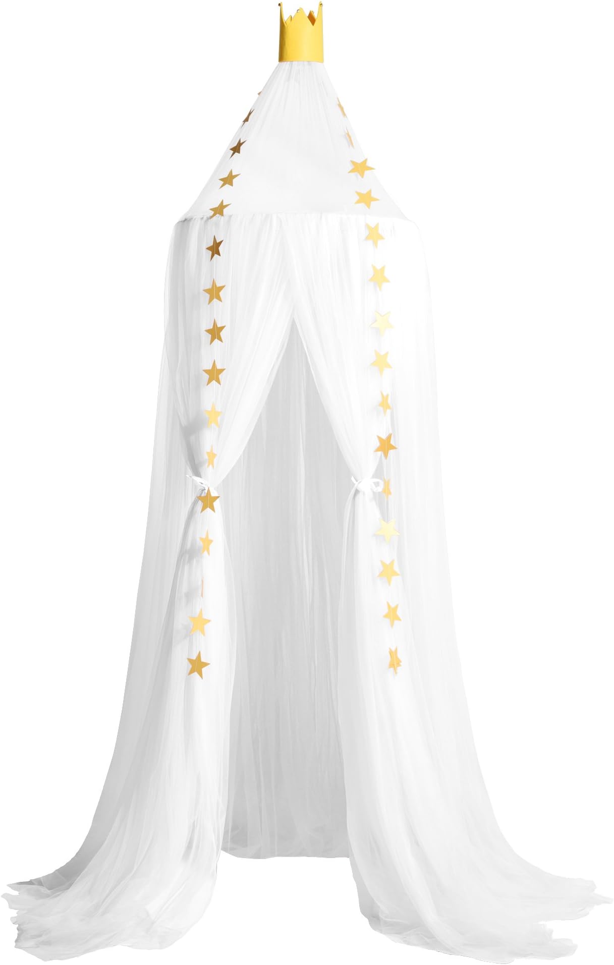 Loisleila Kids Bed Canopy Dome Crib Canopy Netting Baby Mosquito Net (White)