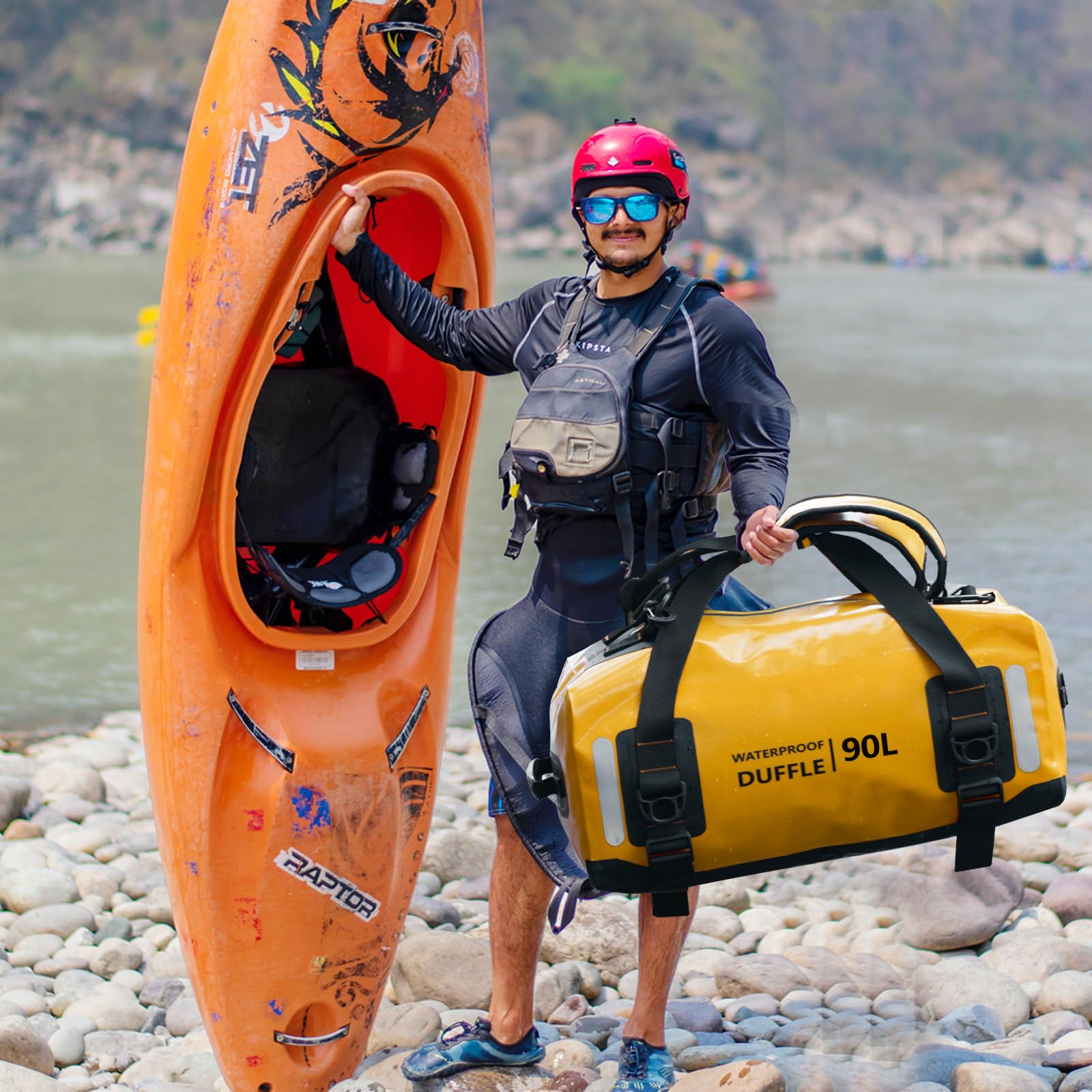 ESONE Dry Bags Wasserdichter Rucksack für Männer Frauen Dry Bags zum Kajakfahren für Reisen Dry Bag Rucksack Wasserdichter Seesack