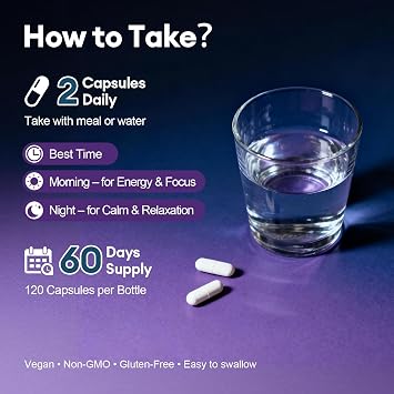 Migcopat Magnesium Complex w/Magnesium Glycinate, Malate, Citrate | 24-in-1 Magnesium Supplement w/Ashwagandha, L-Theanine & NAD+ | Supports Calm, Energy, Muscle & Sleep | Non-GMO, 120 Vegan Caps