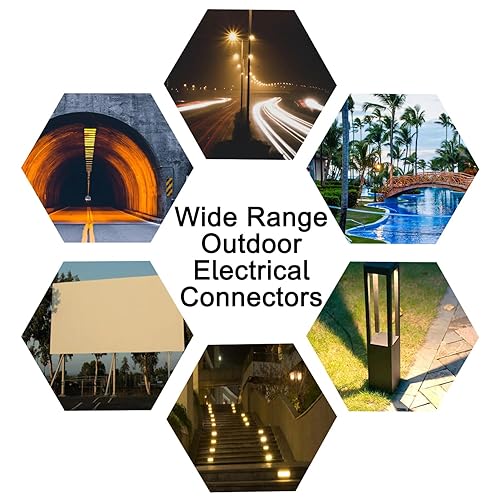 Miniatura 5 de Conector de cable de caja de conexiones eléctrica impermeable IP68 para exteriores, M16 para cables de 2 o 3 pines para rango de cable de