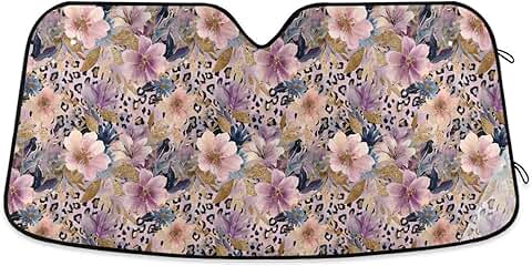 Retro Flower Golden Glitter car Windshield Sun Shade Foldable Folding Reflective Sun Shade as seen on tv Products tapa sol para Autos