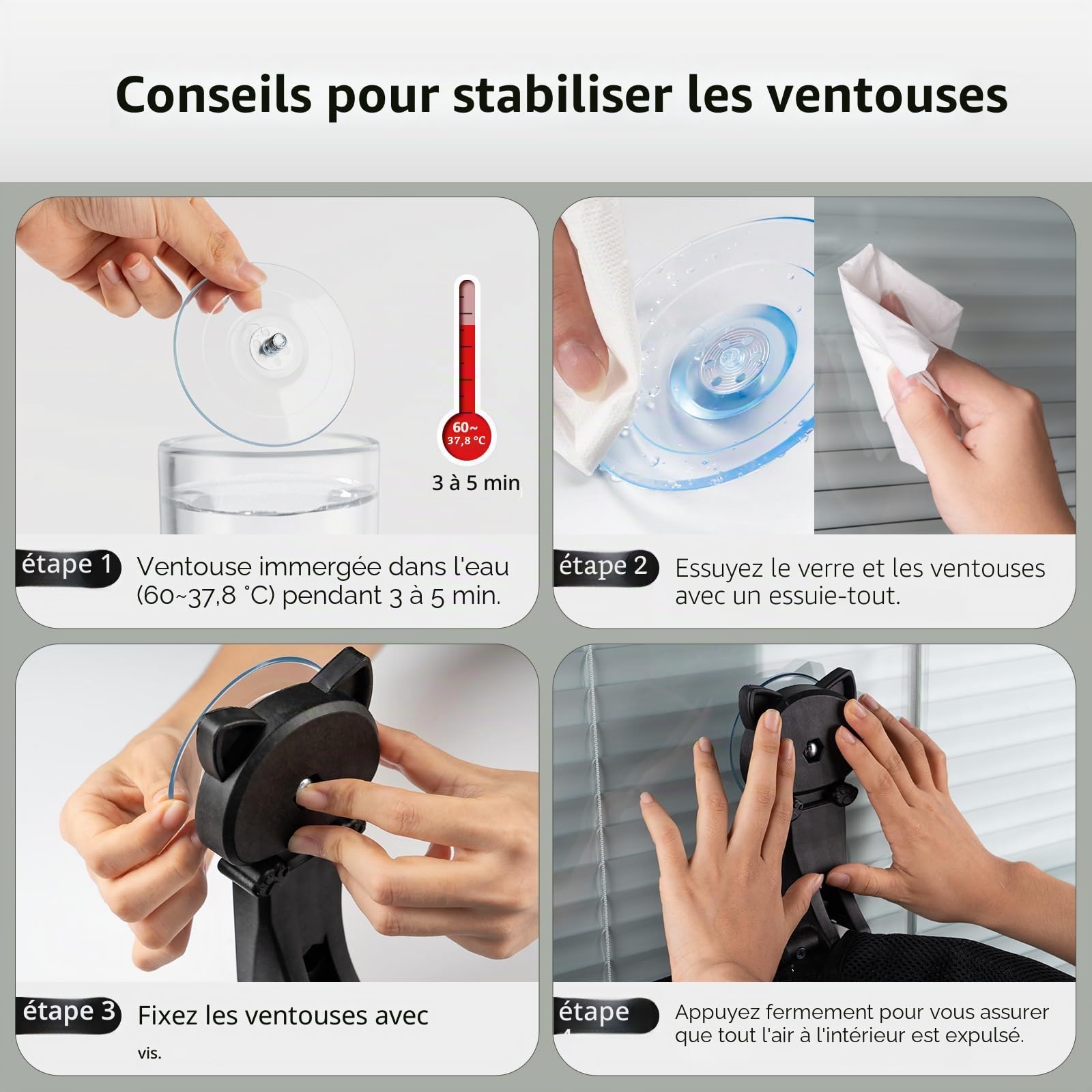 JUNSPOW Perchoir de fenêtre pour Chat sans Fil, Pliable et Stable - Hamac Respirant pour fenêtre pour Chat, pour Regarder Le Soleil et l'escalade - Charge maximale jusqu'à 18 kg