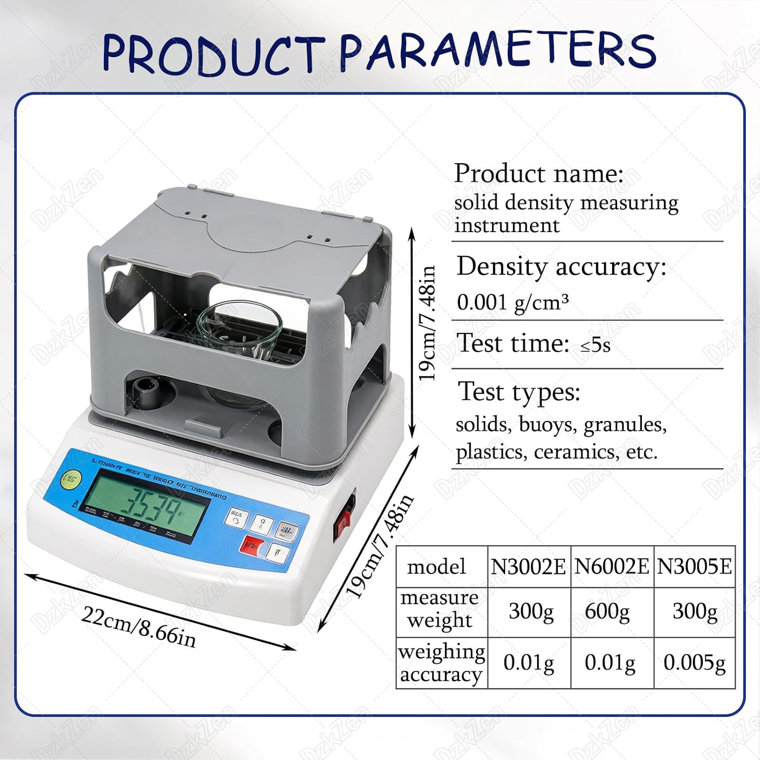 Gold Purity Testing Analyzer Machine, Digital Electronic Gold Purity Tester Meter, Gold Purity Tester Machine, for Precious Metals, Jewelry,Solid Materials N3005E
