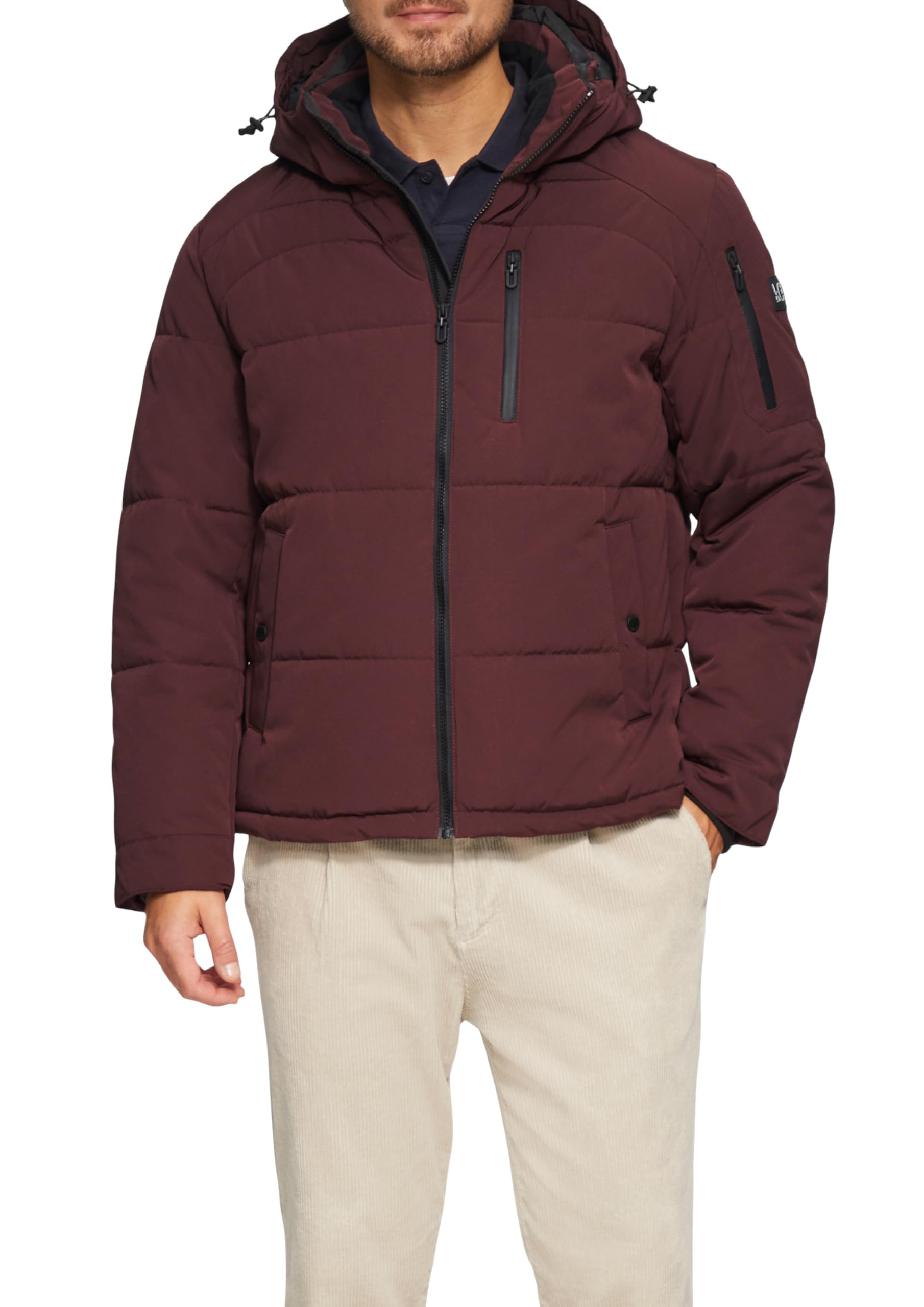 s.Oliver Wasserabweisende Steppjacke mit abnehmbarer Kapuze