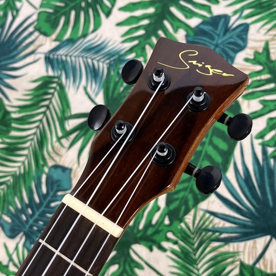 Amazon.co.jp: Smijer ukuleleシダー材(杉)単板のエレキテナーウクレレ  