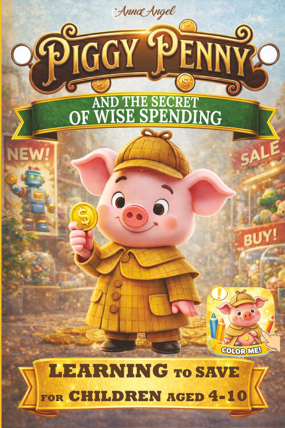 Piggy Penny and the Secret of Wise Spending: A Magical Tale of Smart Spending and Wise Choices - color (Piggy Penny Coloring Books)