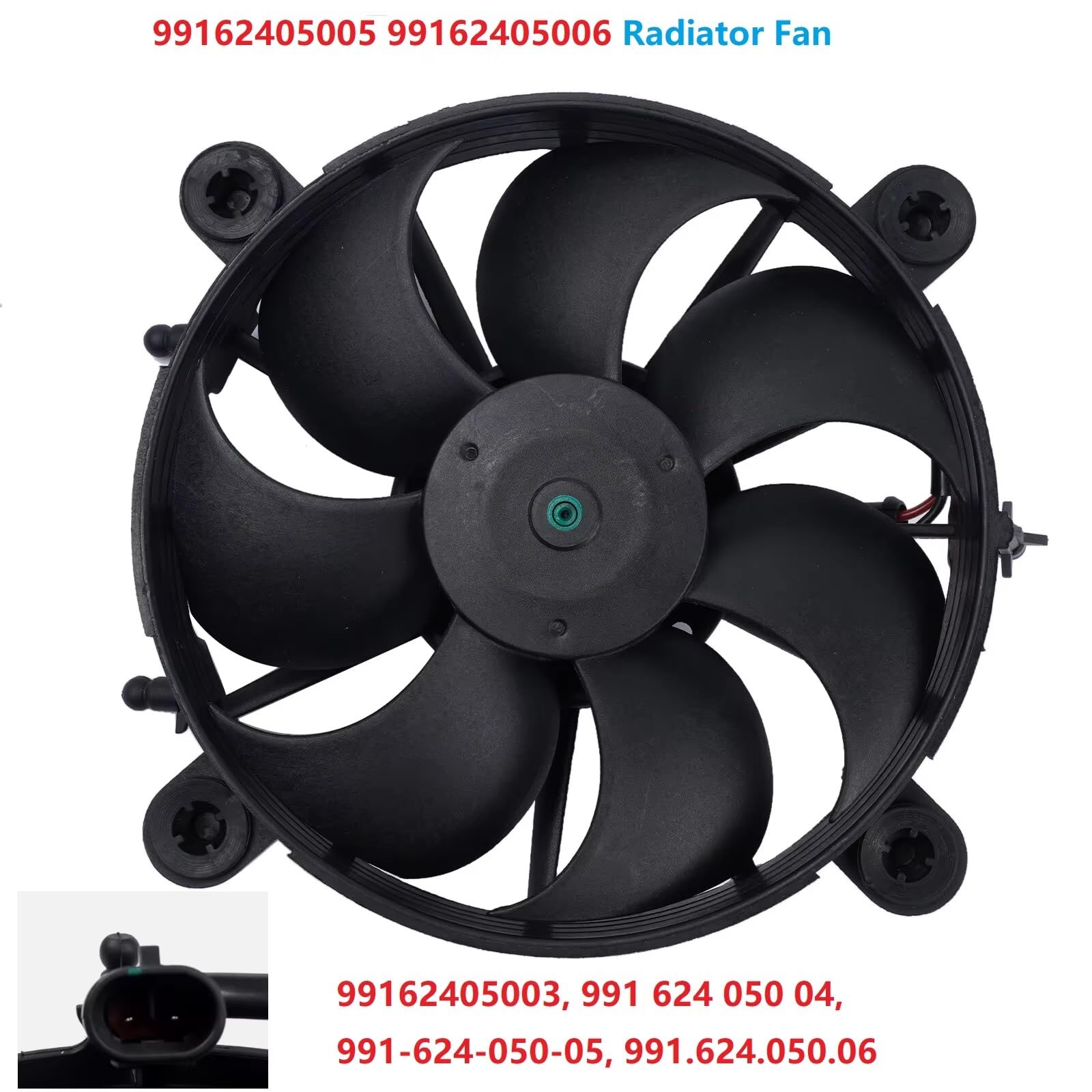 Ventola Radiatore Auto, Motore, Ventola Cofano Motore, Codice 99162405005 99162405006, Compatibile con Porsche 911 2012 2013 2014 2015 2016 2017 2018 2019
