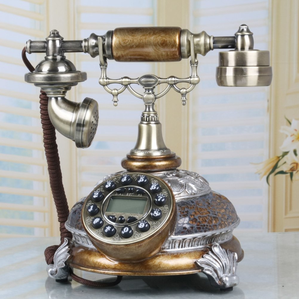 Téléphone fixe antique blanc mode créative version 3 - 3