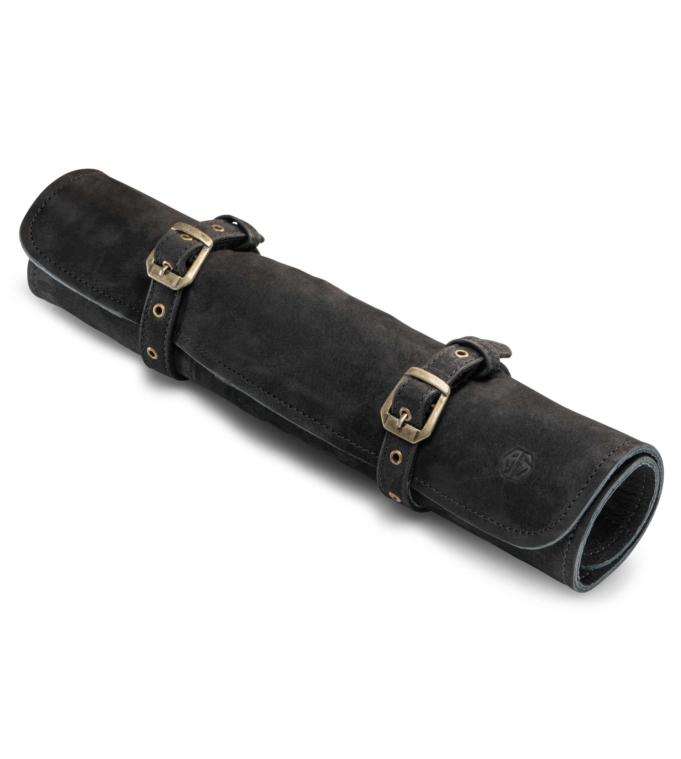 Angus Stoke Sam - Funda de Piel para Cuchillos de Cocinero (Piel, tamaño Grande), diseño de Bolsa
