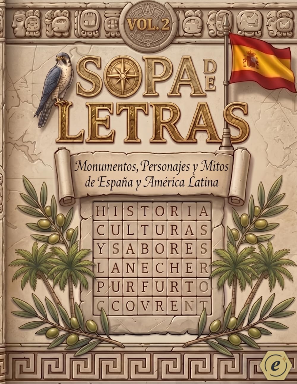 Sopa de Letras Volumen 2: Monumentos, Personajes y Mitos de España y América Latina: 100 Puzzles Temáticos para Adultos · Volumen 2