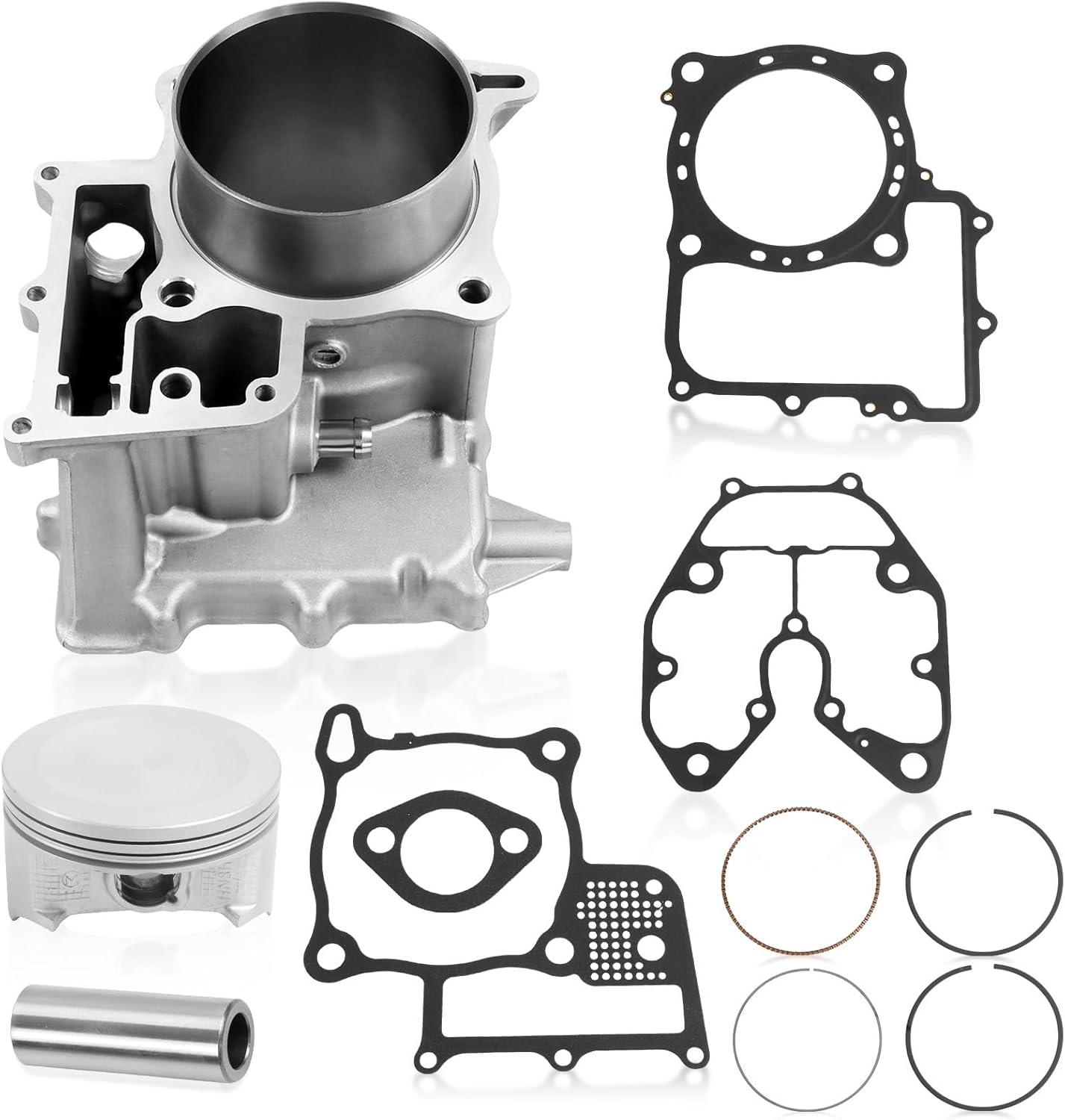 12100-HN8-A60 Cylinder Piston Top End Kit Fits for 2014-2021 Pioneer 700 SXS700M2, Fits for 2019-2022 Rincon 680 TRX680FA5, Replace OE 12100-HN8-A60 13010-HN8-A61