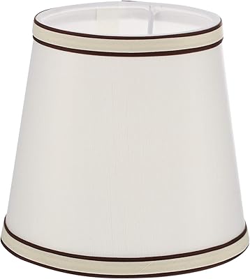 Uonlytech Barrel Medium Lamp Shade Decorative Fabric Cloth Lampshade Chandelier Lamp Cover Fitter for Table Lamp Crystal Ceiling Light Bulbs Replacement