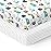 100% Organic Cotton Fitted Mattress Sheets for Graco Pack n Play, Babyletto, Pamo Babe, Dream on Me, Evenflo, Baby Trend Portable/Mini Crib/Playards, and Beka Bedside Bassinet 2 Pk Animal & Stripe