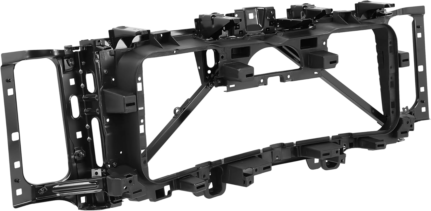 ALMULOO Header Panel Assmebly Compatible with 2014-2019 GMC Sierra 2500 3500 HD 1500 Limited Replacement for GM1220173 84265518 Electrophoresis Steel Black