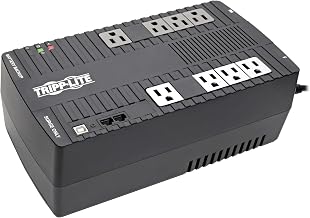 Tripp Lite 700VA UPS Battery Backup Surge Protector, AVR Automatic Voltage Regulation, 8-Outlet Uninterruptible Power Supply, Dataline Protection, 3-Year Warranty & $100,000 Insurance (AVR700U)