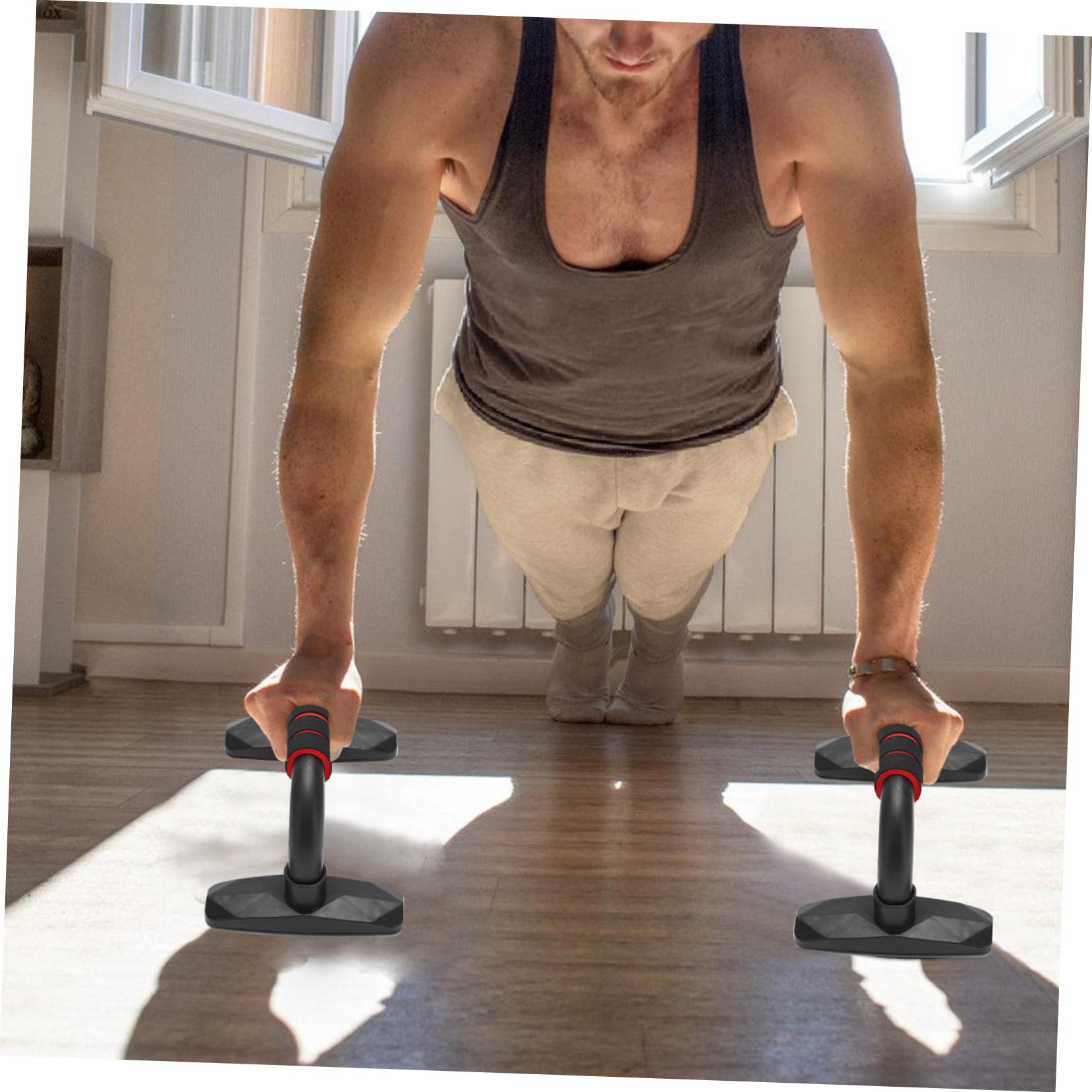 Toyvian 2Pcs Stand Arm Strength Training Tool for Home Fitness Durable Grip Bar for Muscle Development and Balance Training