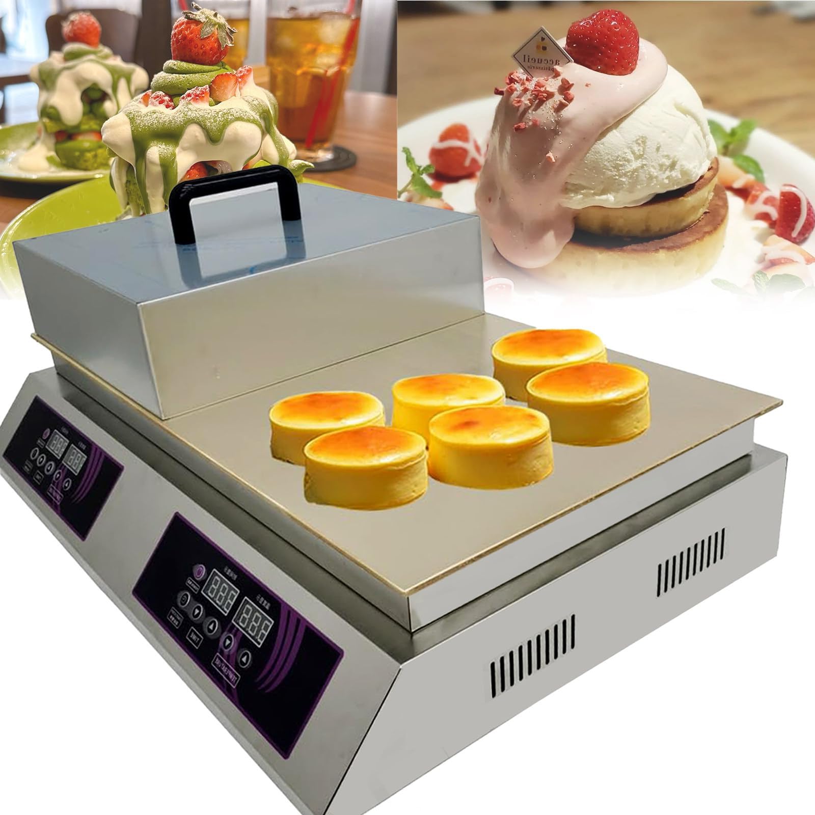 Amazon | スフレパンケーキメーカー、スフレマシン、多用途調理器具