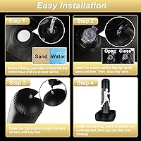 Vista 6 de Punching Bag for Adults, 70" Boxing Bag with Stand, Freestanding Heavy Bag with Boxing Gloves, Reflex Ball Set, Kickboxing Bag Training Equipment