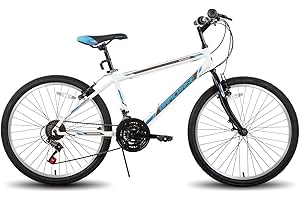 Hiland Men's Hybrid Bike: Versatile Urban Commuter with 21 Speed Gears and Lightweight Frame