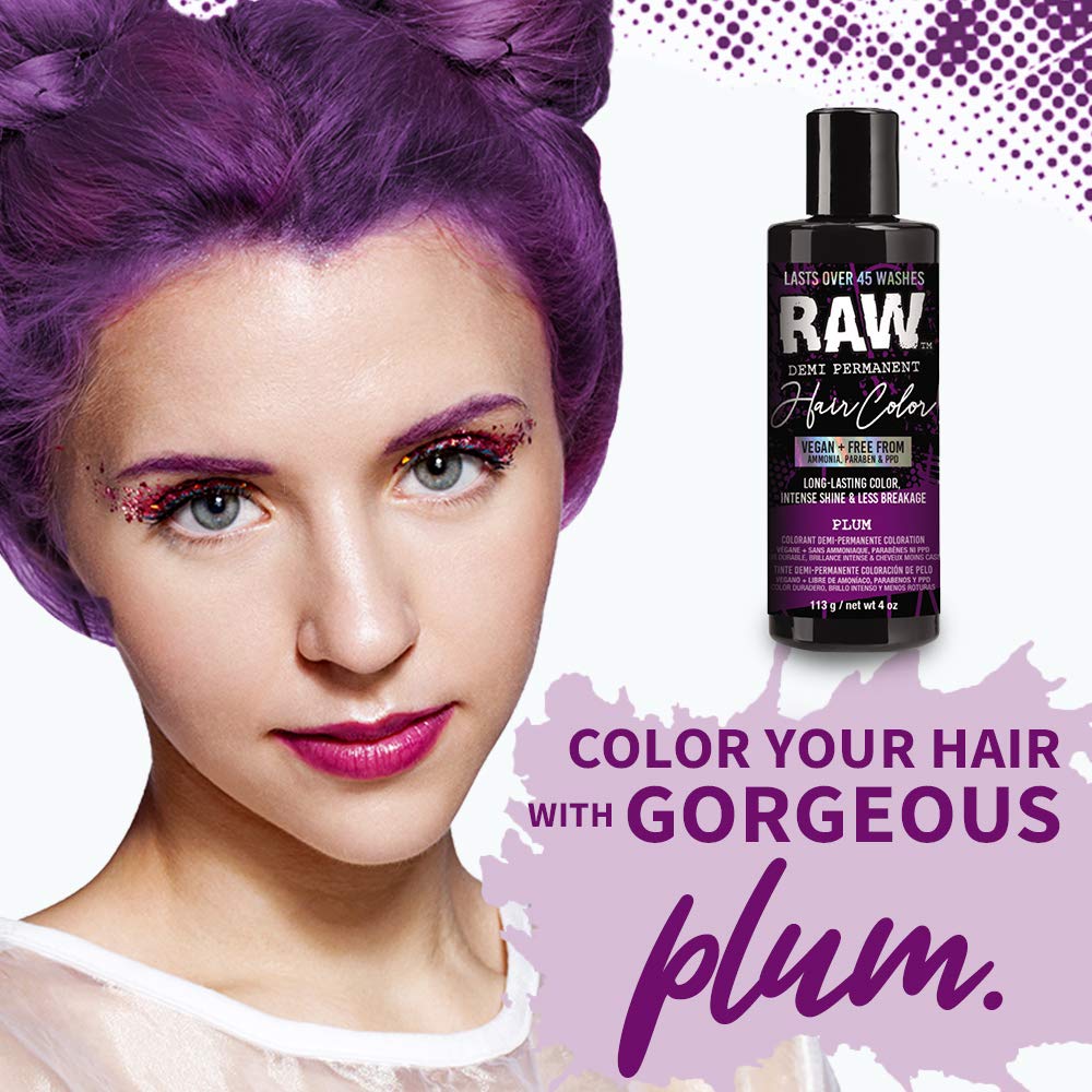 Buy RAW Plum DemiPermanent Hair Color, Vegan, Free from Ammonia