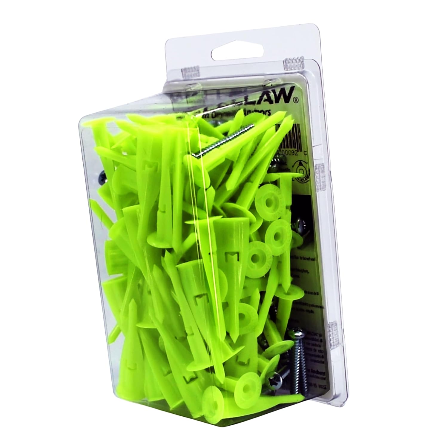 WallClaw LOC-N-Load Hammer-in Drywall Anchors with Screws, 100 Pack image 2