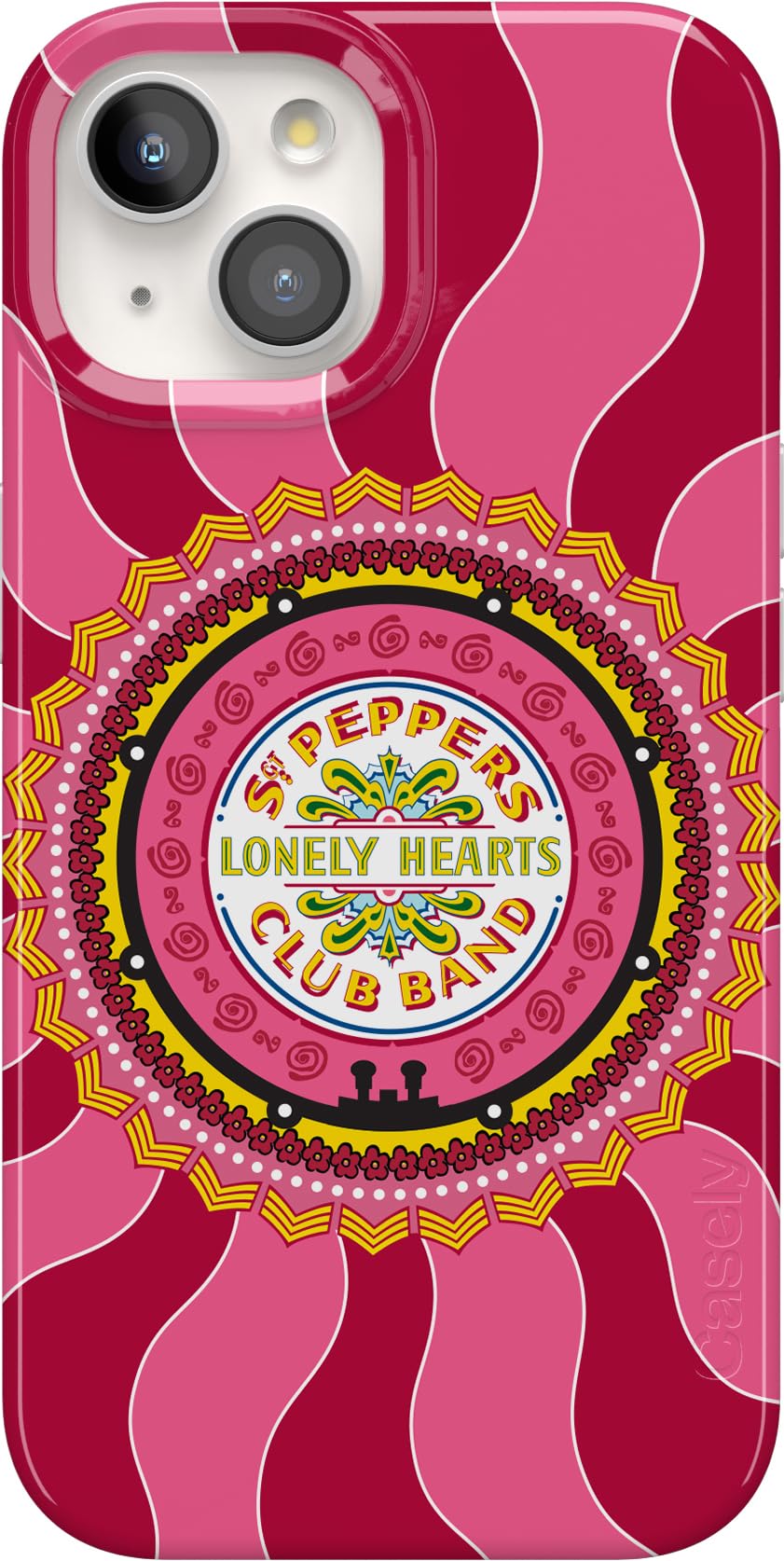 Casely iPhone 15 Case | Beatles | Lonely Hearts Club | SGT. Pepper's | Classic Case | Compatible with MagSafe