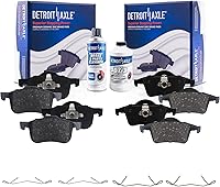Vista 111 de Detroit Axle - Pastillas de freno para Dodge Dart 2013-2016 2014 2015 pastillas de freno de cerámica con reemplazo delantero y trasero de hardware