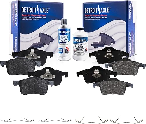 Miniatura 110 de Detroit Axle - Pastillas de freno traseras para Chevrolet Captiva Sport Equinox GMC Terrain Pontiac Torrent Saturn Vue XL-7, Pastillas de freno de