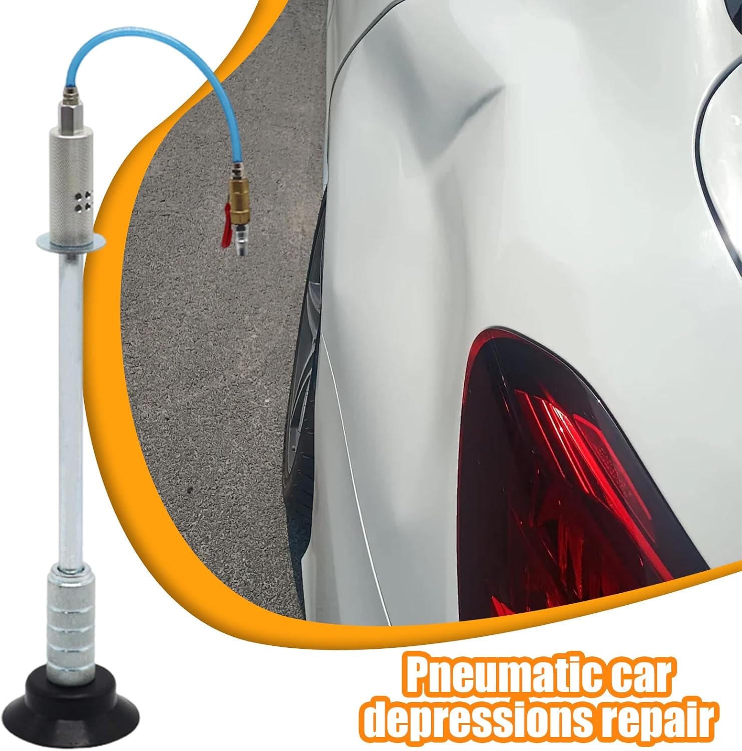 Pneumatic Dents Puller - Suction Body Repair Tool, Air Powered Design with Easy Dent Removal Function, Automotive Kit for Door Dings Car Maintenance Auto Body Repair Vehicle Use, 17.52 Inch