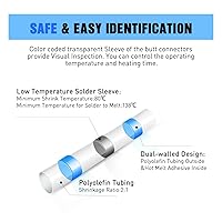 Vista 56 de Nilight 540 conectores de alambre termorretráctiles, impermeables, kit de terminales eléctricos marinos automotrices, anillo, horquilla, espada