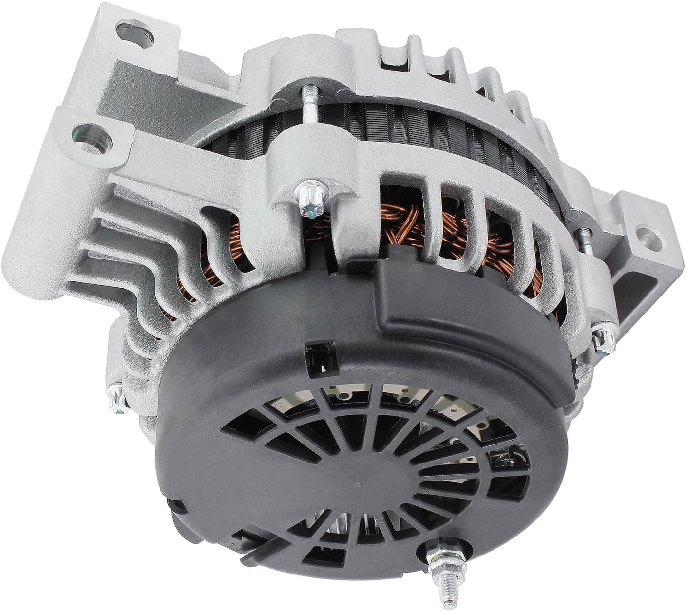 Detroit Axle - 4.2L Alternator for Chevrolet Trailblazer GMC Envoy Buick Rainier Olds Bravada Isuzu Ascender Saab 9-7X, Alternator with 6-Groove Pulley Replacement