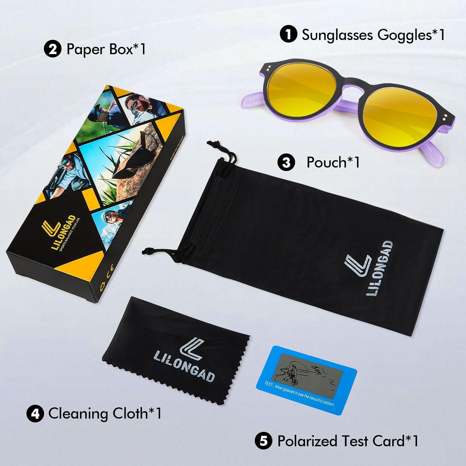 Anti-Scratch Polarized Sunglasses for Women, UV400 Protection, Lightweight TR90 for Driving,Outdoor and Everyday Use