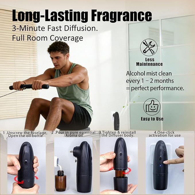 Difusor de Aromas Eléctrico LumeCove AE20-BK Negro miniatura 7