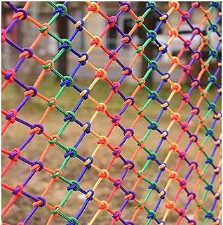 Protective Net Braided Climbing Netting Rope Color Rope Net Child Safety Nets Outdoor Playground Playground Stadium Isolation Protection Multi-Size Optional Garden Netting (Size : 1X2M(3X7FT))