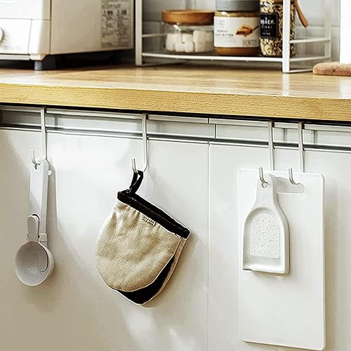 Miniatura 3 de AccEncyc Paquete de 6 ganchos metálicos para colgar sobre la puerta con goma antideslizante para colgar torres, abrigos y sombreros para puertas de