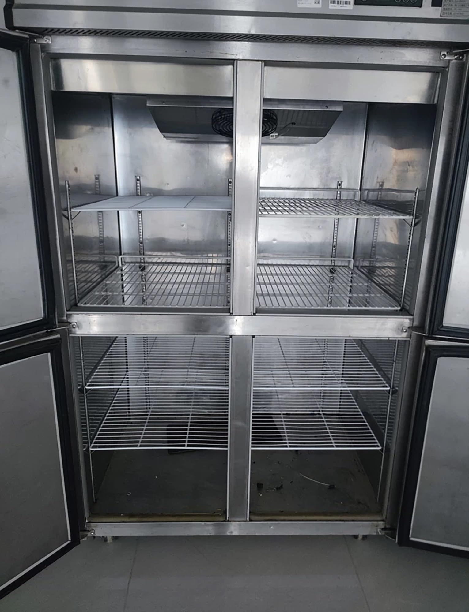 Organizador de estantes for congelador, estante divisor, rejilla de alambre | For accesorio de almacenamiento en refrigerador vertical y arcón.(110x42cm(43.3x16.5"))